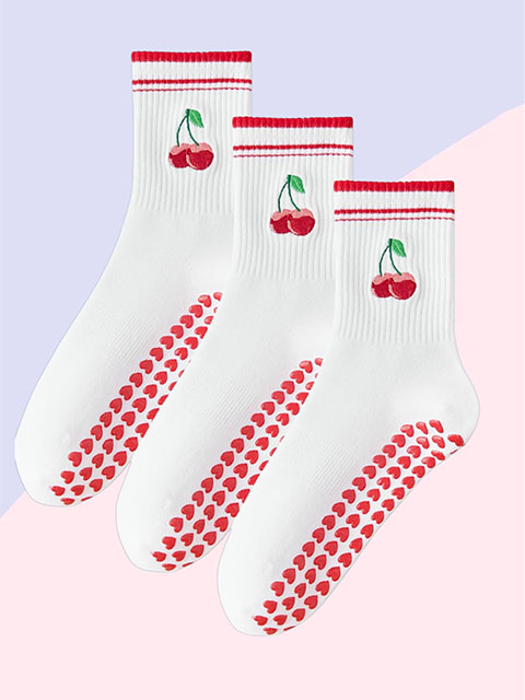 Medias Cherry - Antideslizantes